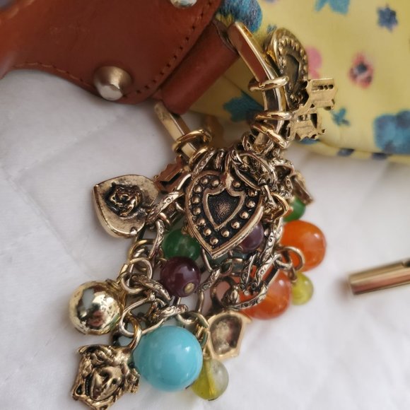 Versace Limited Production Yellow Bag Purse, Silk inner pouch - Picture 2 of 16